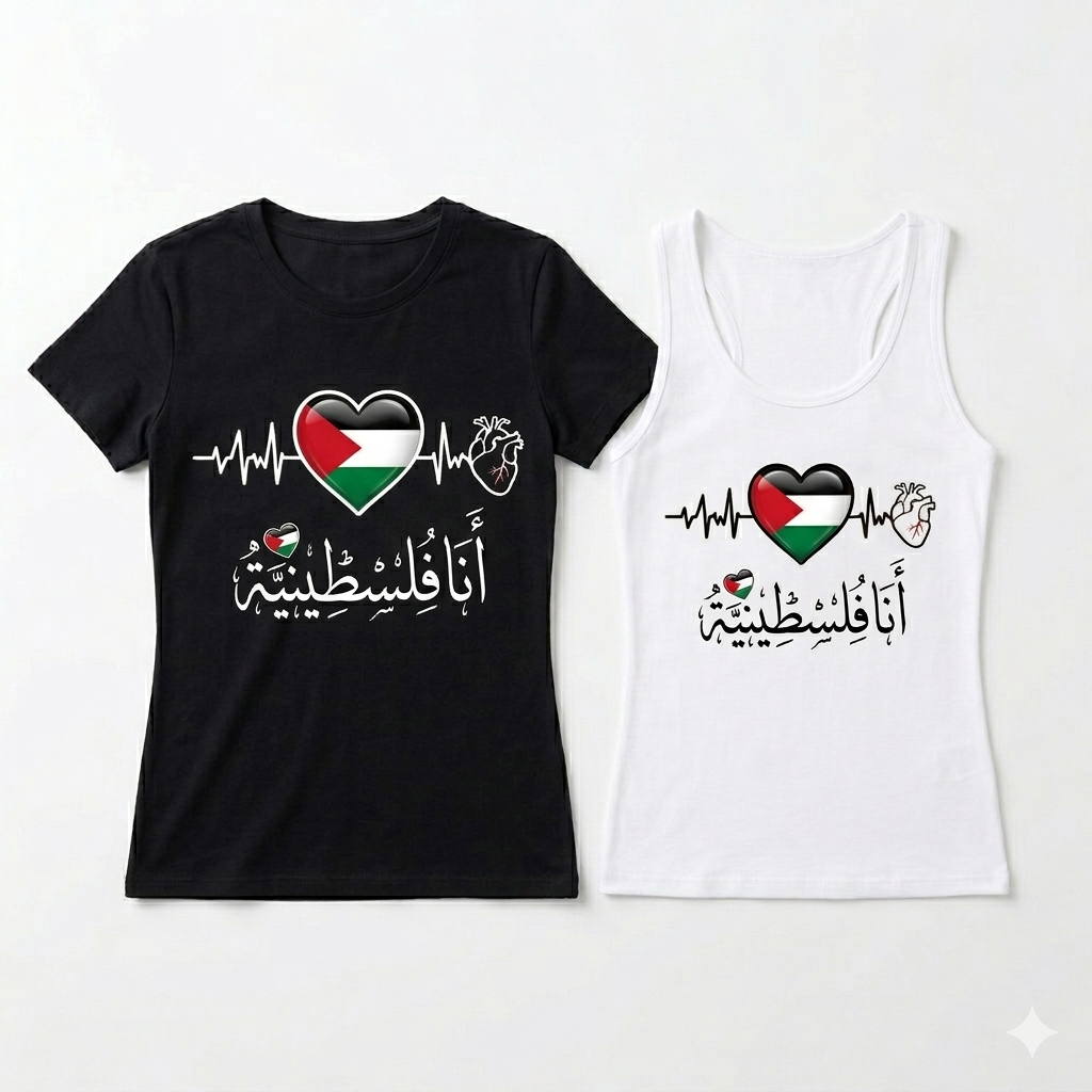 Custom Heartbeat Flag Couple Shirts – Personalized Country Flag Design