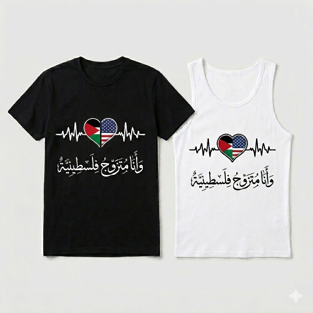 Custom Heartbeat Flag Couple Shirts – Personalized Country Flag Design