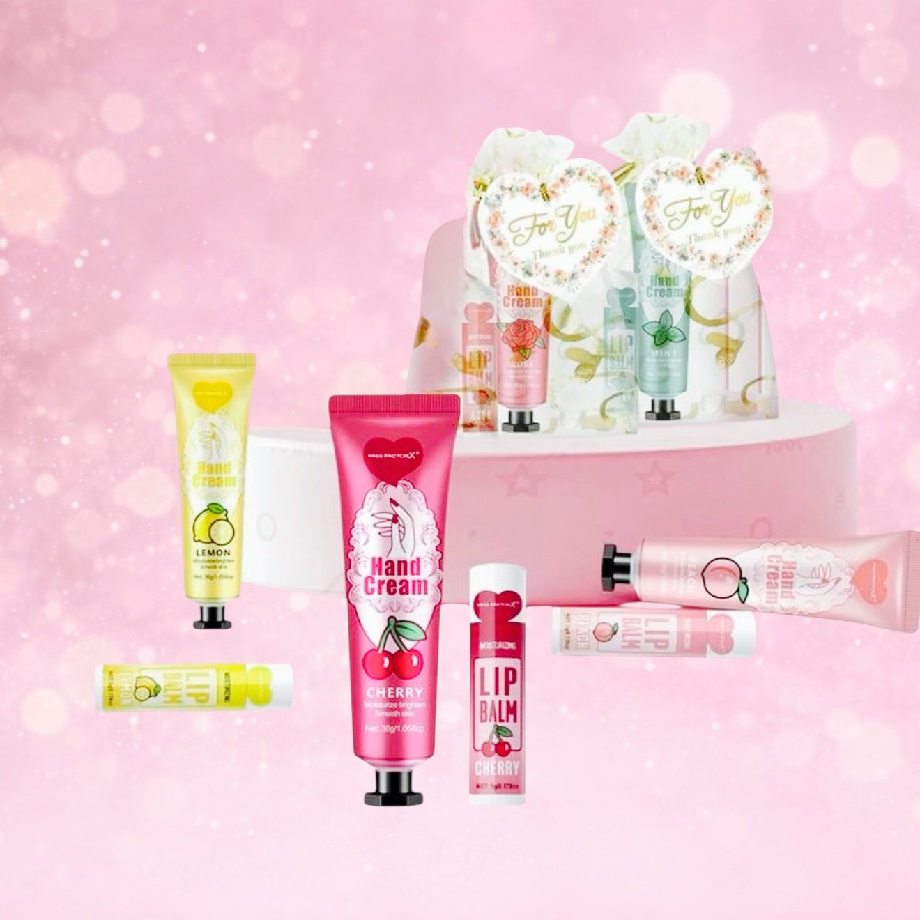 Hand Cream & Lip Balm Set